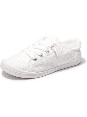 Stylish Women's Slip-On Canvas Sneakers | Comfortable Low Top Walking Shoes